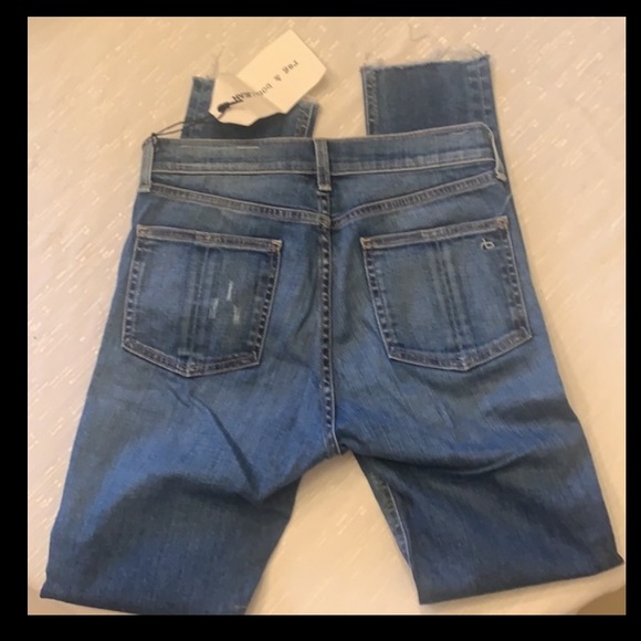 Rag and Bone High Rise Skinny El cut hem Jeans - Picture 14 of 14